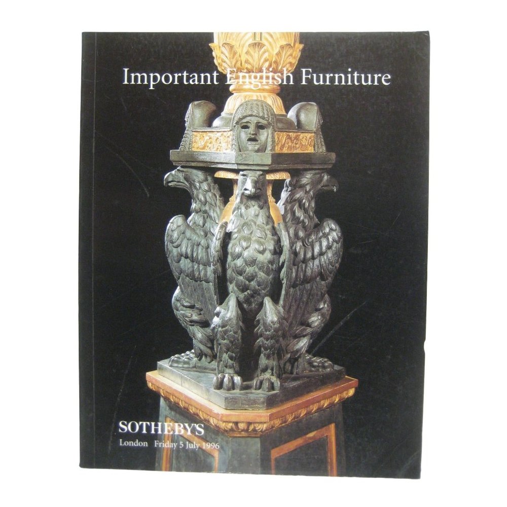 Sothebys Auction Catalog English Furniture London 1996 LN 417